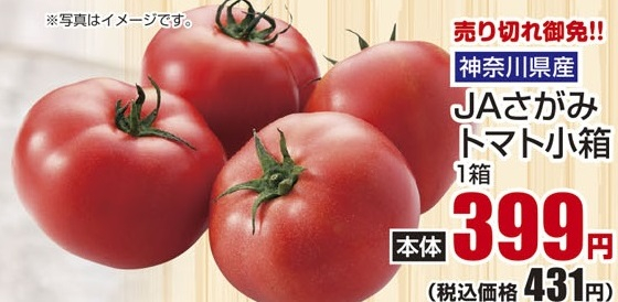 神奈川県産 ●JAさがみトマト小箱 1箱