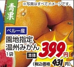 ペルー産 ●園地指定温州みかん １袋