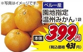 ペルー産 ●園地指定温州みかん １袋