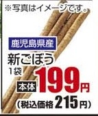 鹿児島県産 ●新ごぼう １袋