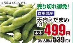 群馬県産 ●天狗えだまめ 1袋