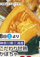 神奈川県三浦産 ●こだわり甘熟かぼちゃ 500ｇ