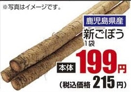 鹿児島県産 ●新ごぼう 1袋
